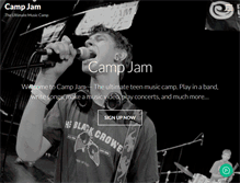 Tablet Screenshot of campjam.com